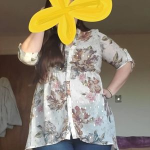 Beautiful fall torrid babydoll blouse!